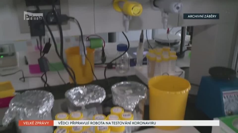 30.03. 2020 VELKÉ ZPRÁVY: VĚDCI PŘIPRAVUJÍ ROBOTA NA TESTOVÁNÍ KORONAVIRU